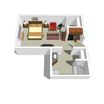 Oak floor plan