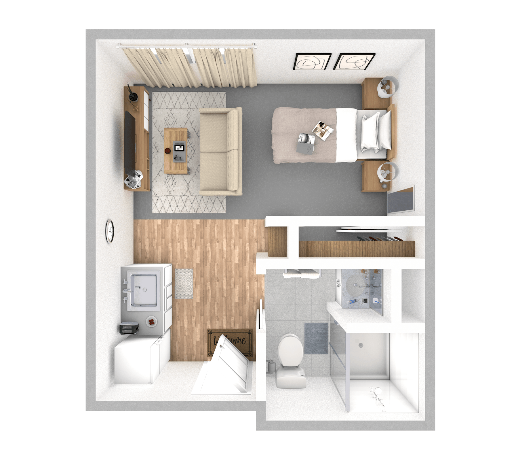 Oak floor plan
