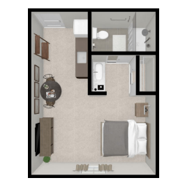 Oak (Assisted Living) floor plan