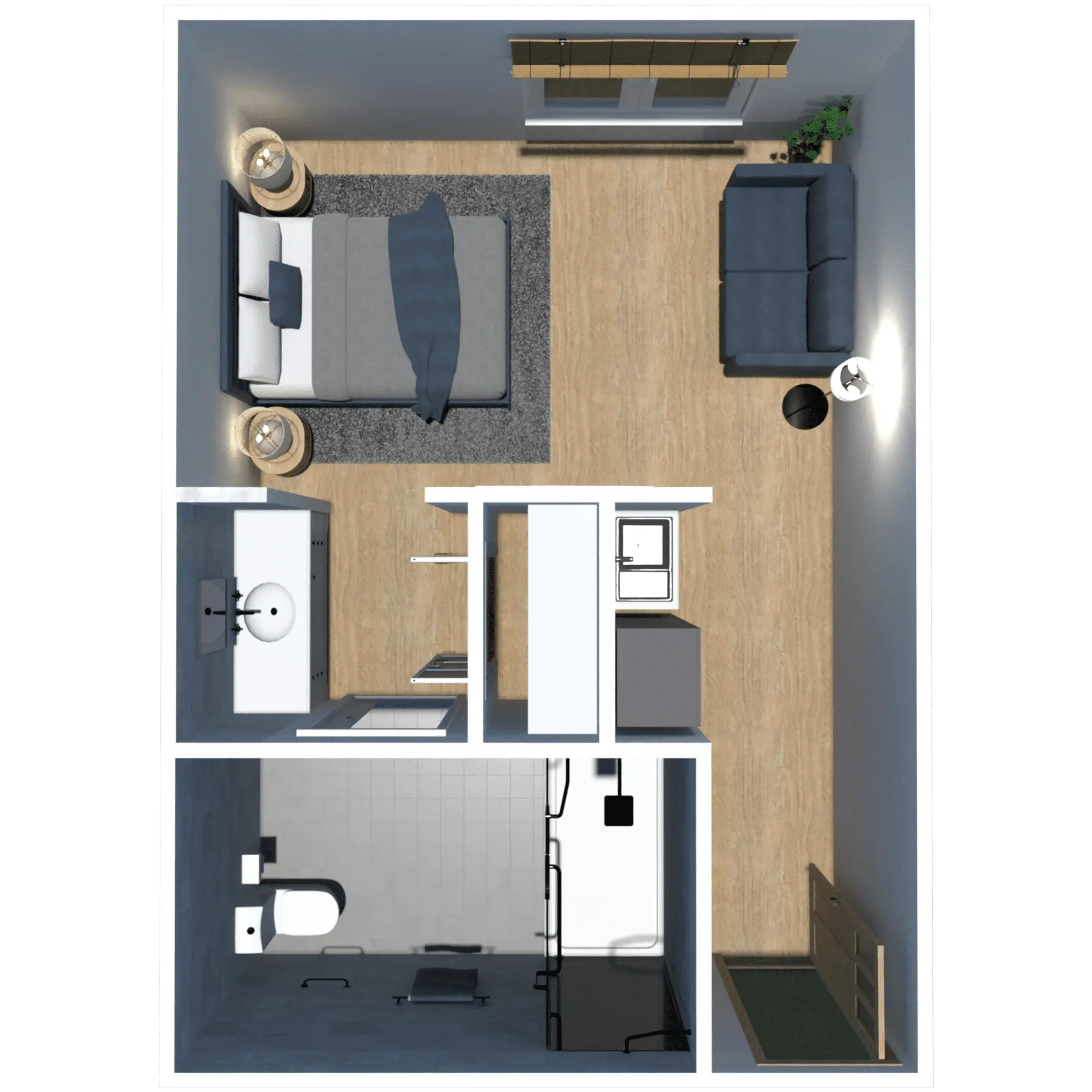 Oak floor plan